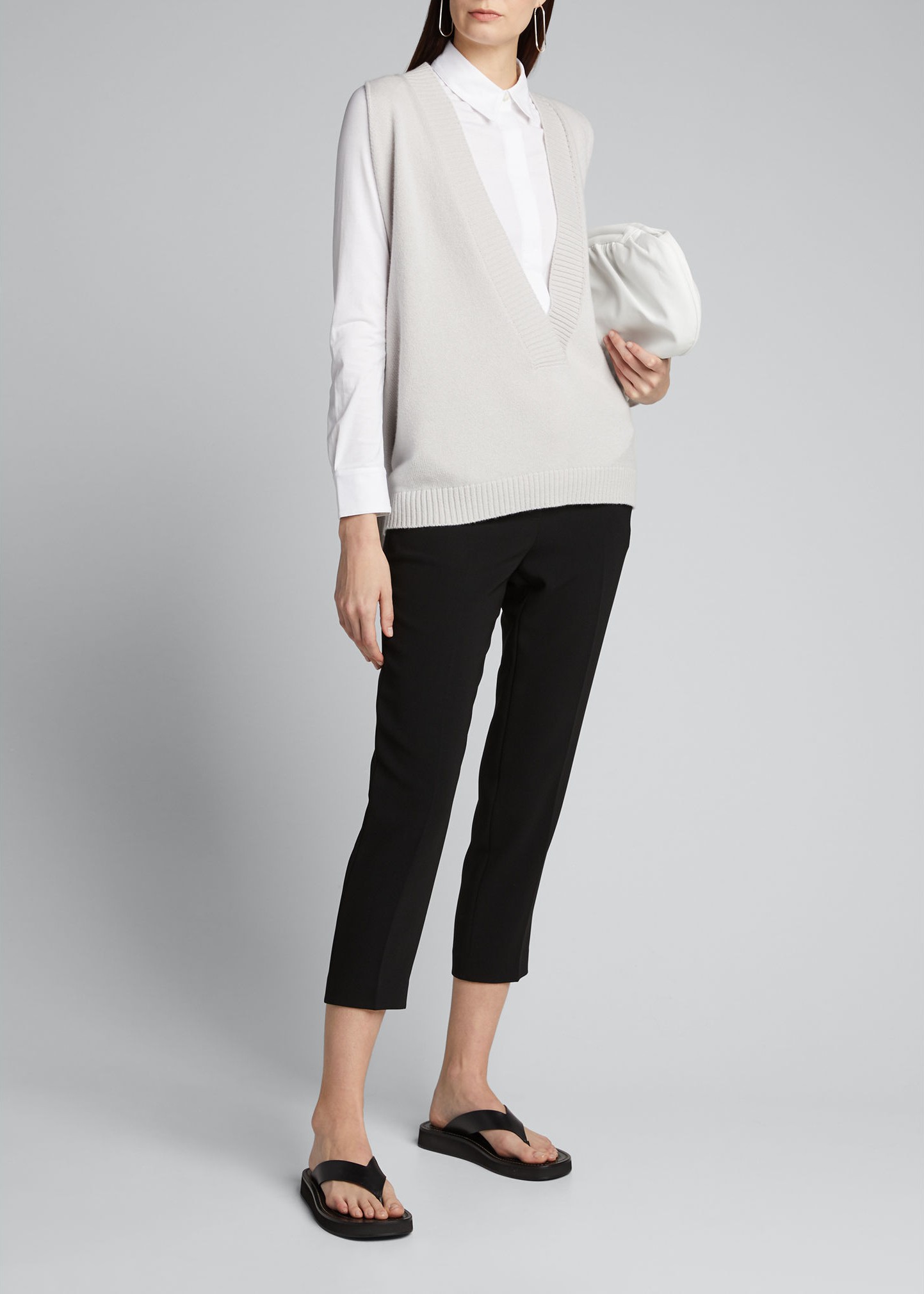 Theory Treeca Cropped Pull-On Pants