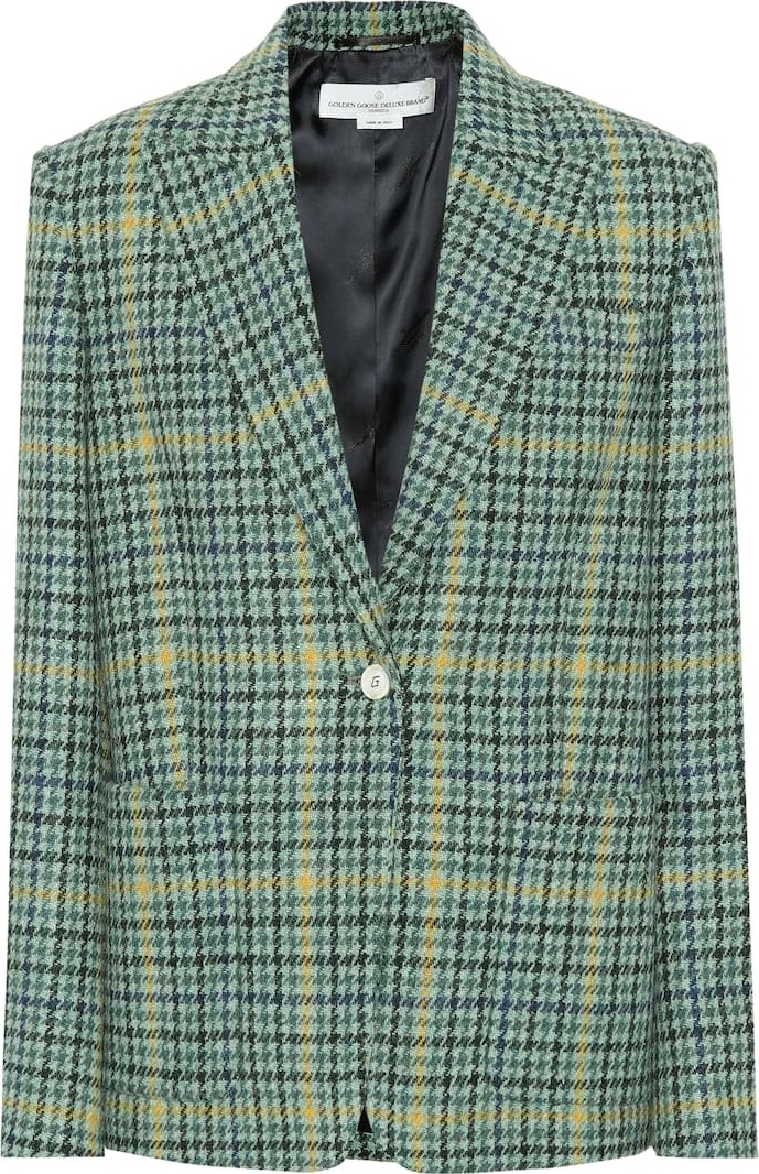 Golden Goose Deluxe Brand Checked wool blazer