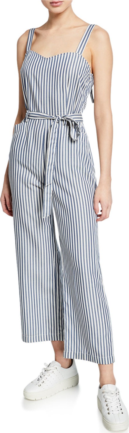 PAIGE Emma Striped Sleeveless Jumpsuit
