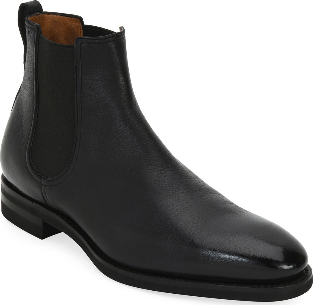 Bally Scavone Deerskin Leather Chelsea Boot