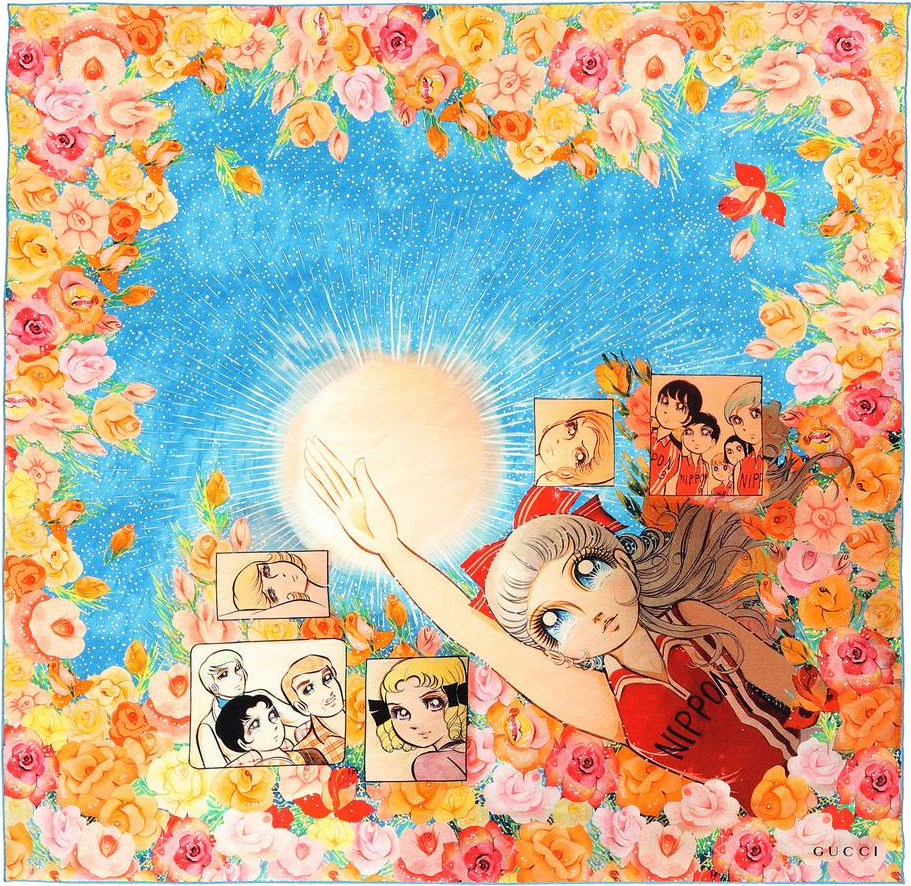 Gucci Printed silk scarf