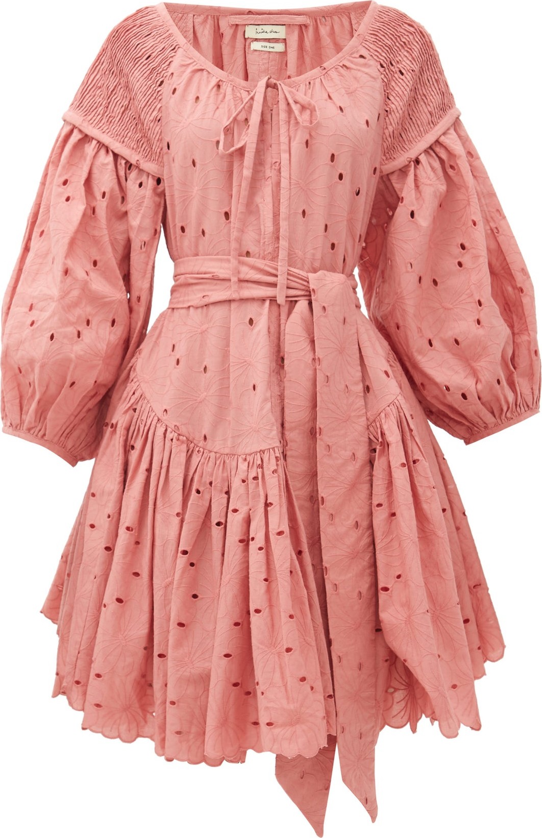 Innika Choo Meg Nettick floral-embroidered dress