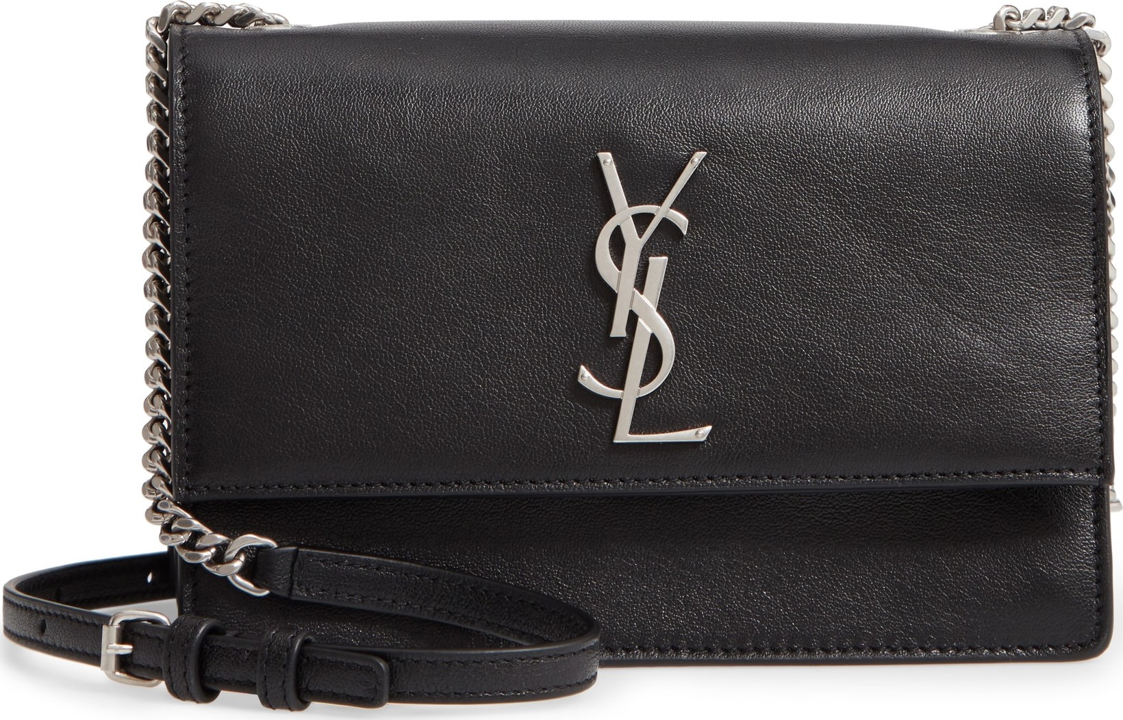 Saint Laurent Small Sunset Leather Shoulder Bag