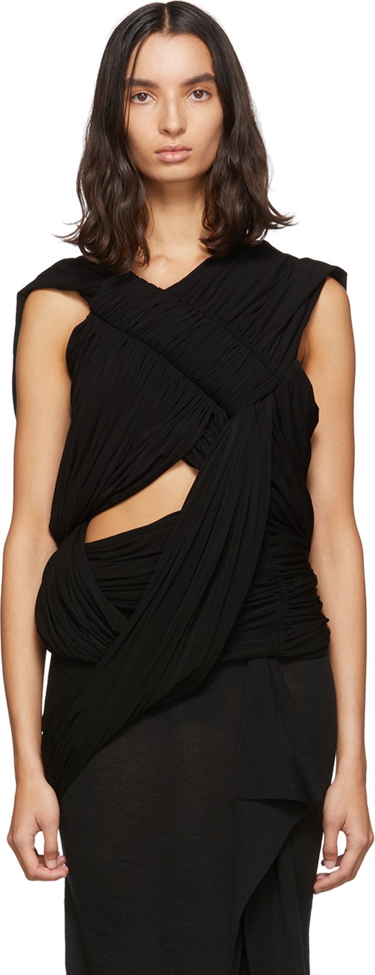 Rick Owens Black Mucha Tank Top