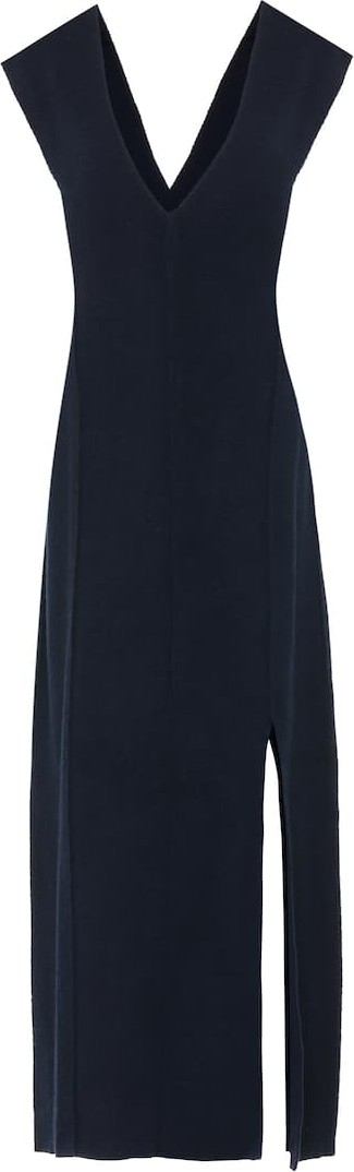 Jil Sander Wool midi dress