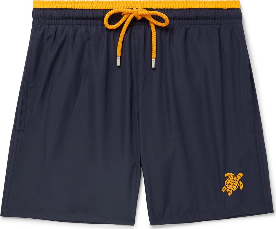 Vilebrequin Mokami Mid-Length Embroidered Swim Shorts