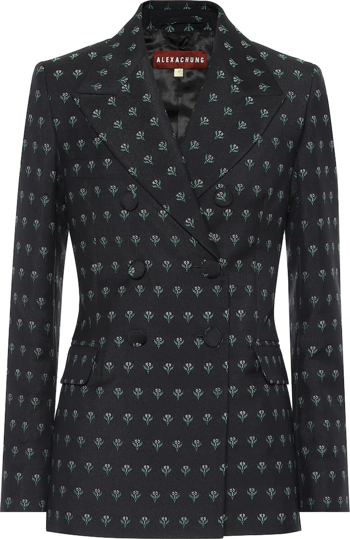 Alexachung Jacquard wool-blend blazer