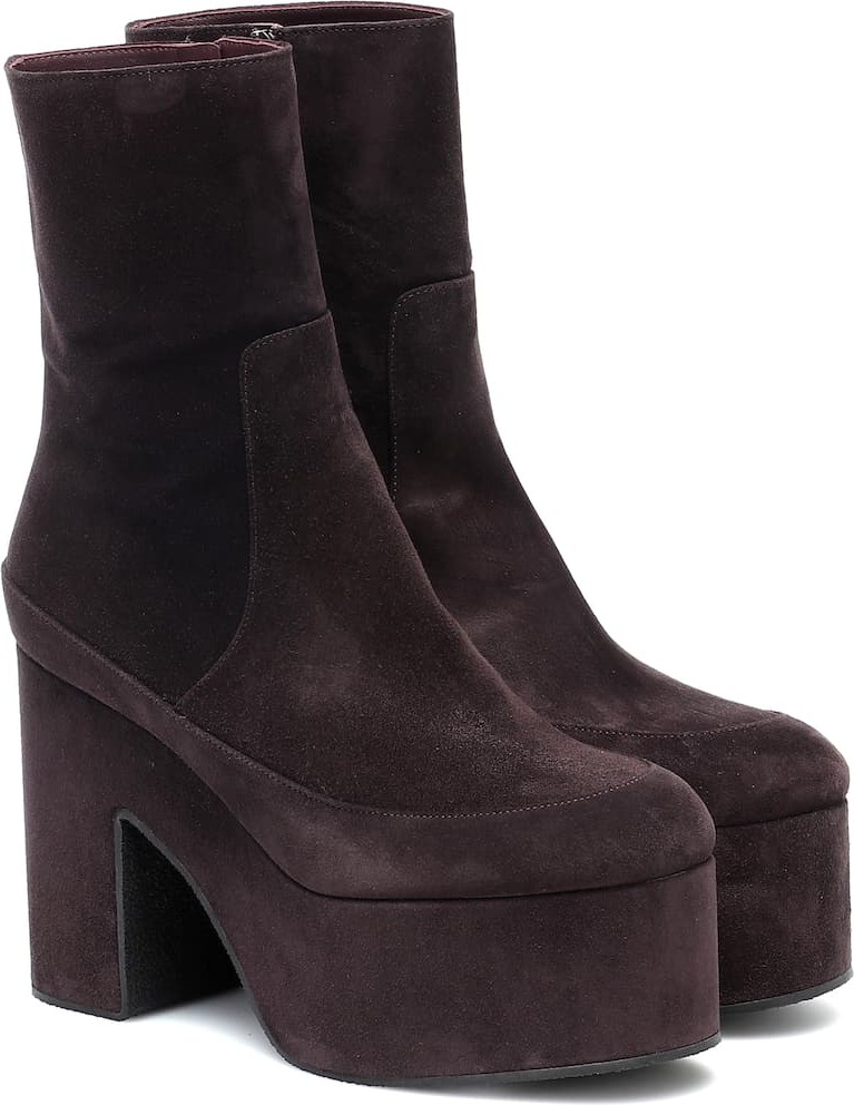 Dries Van Noten Suede ankle boots
