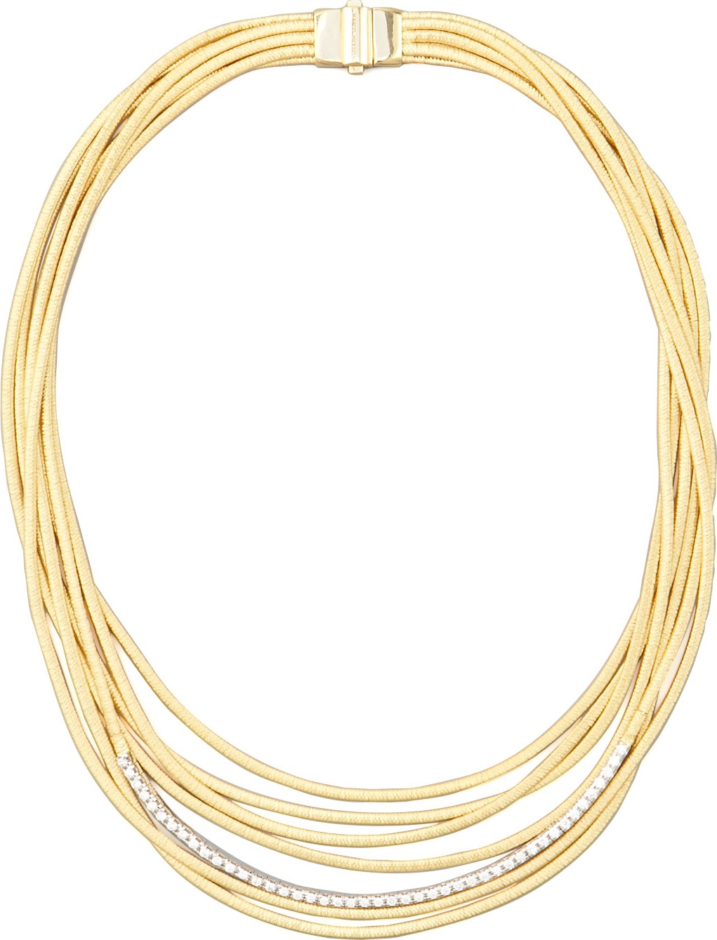 Marco Bicego Diamond Cairo 18k Seven-Strand Necklace