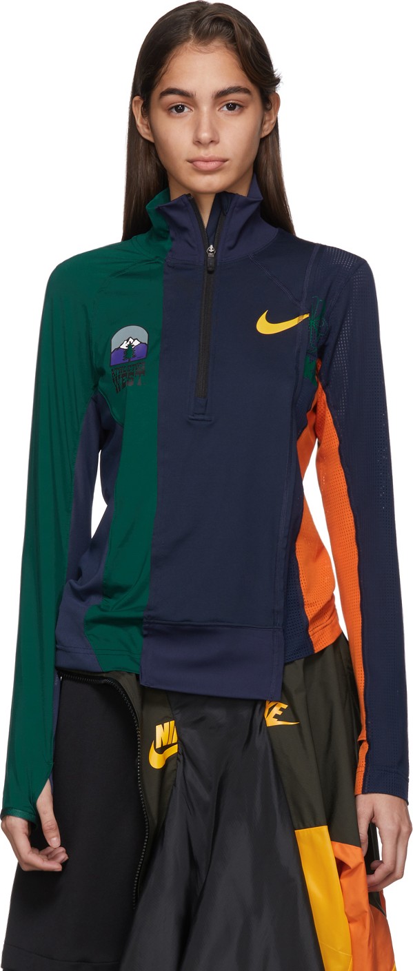 Nike Multicolor Sacai Edition Half-Zip Running Jacket