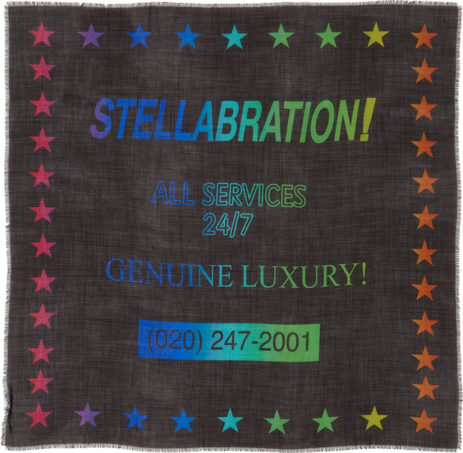 Stella McCartney Stellabration Wool & Silk Scarf