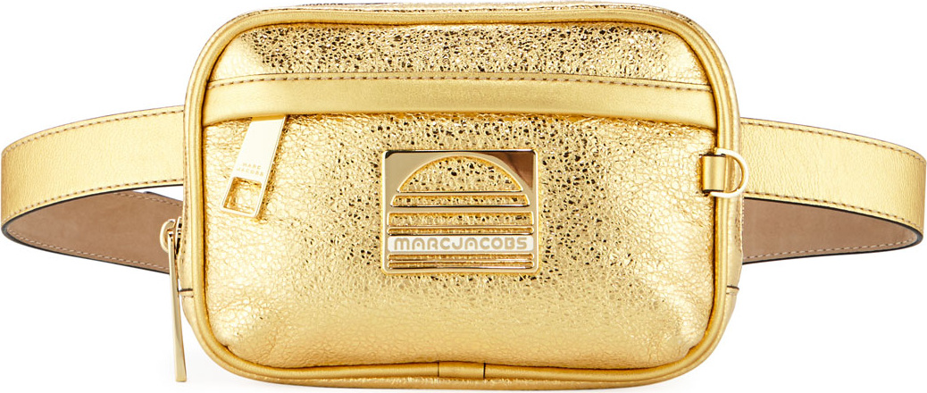 MARC JACOBS Sport Metallic Leather Belt Bag/Fanny Pack