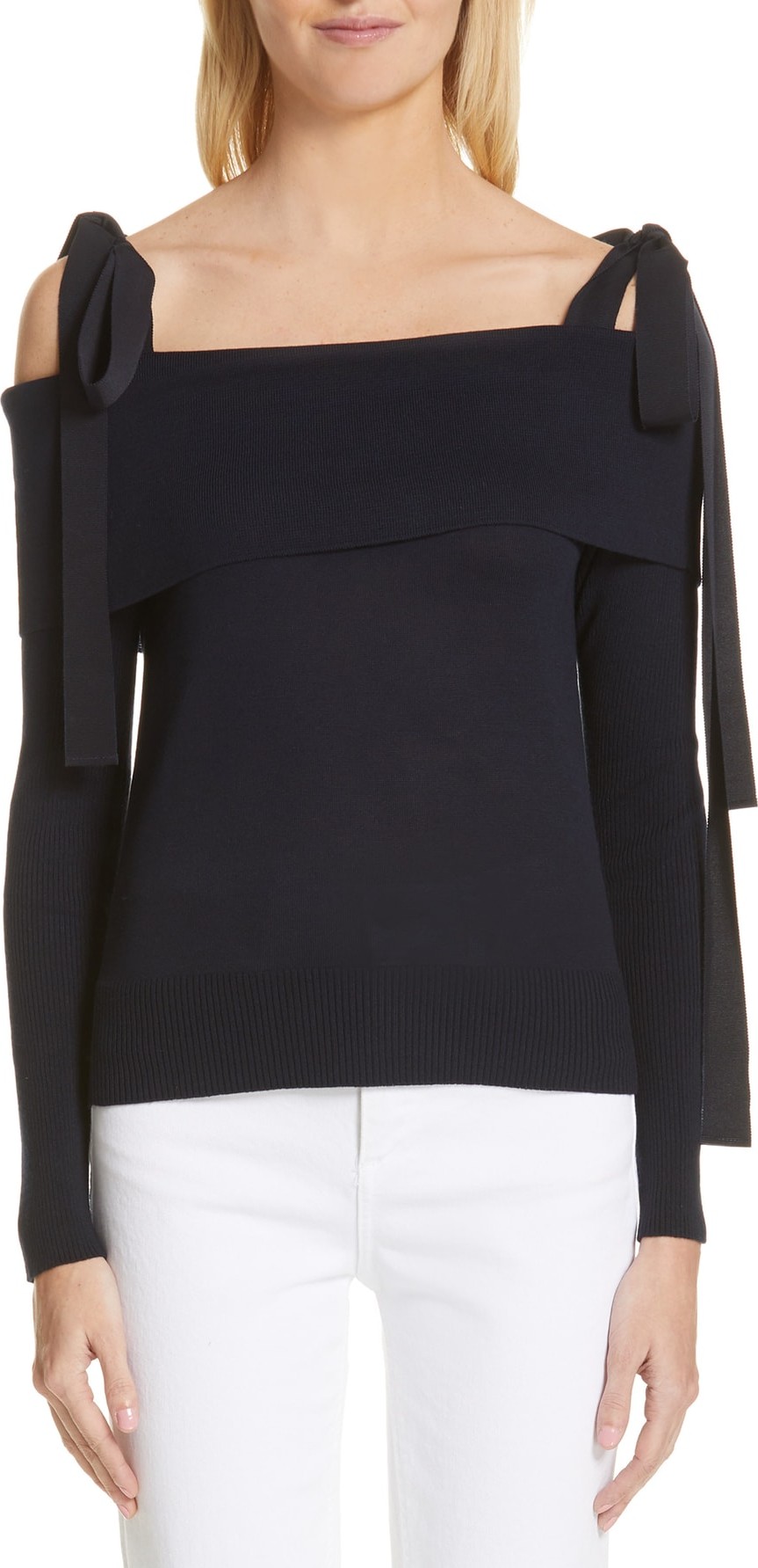 ADEAM Off the Shoulder Sweater