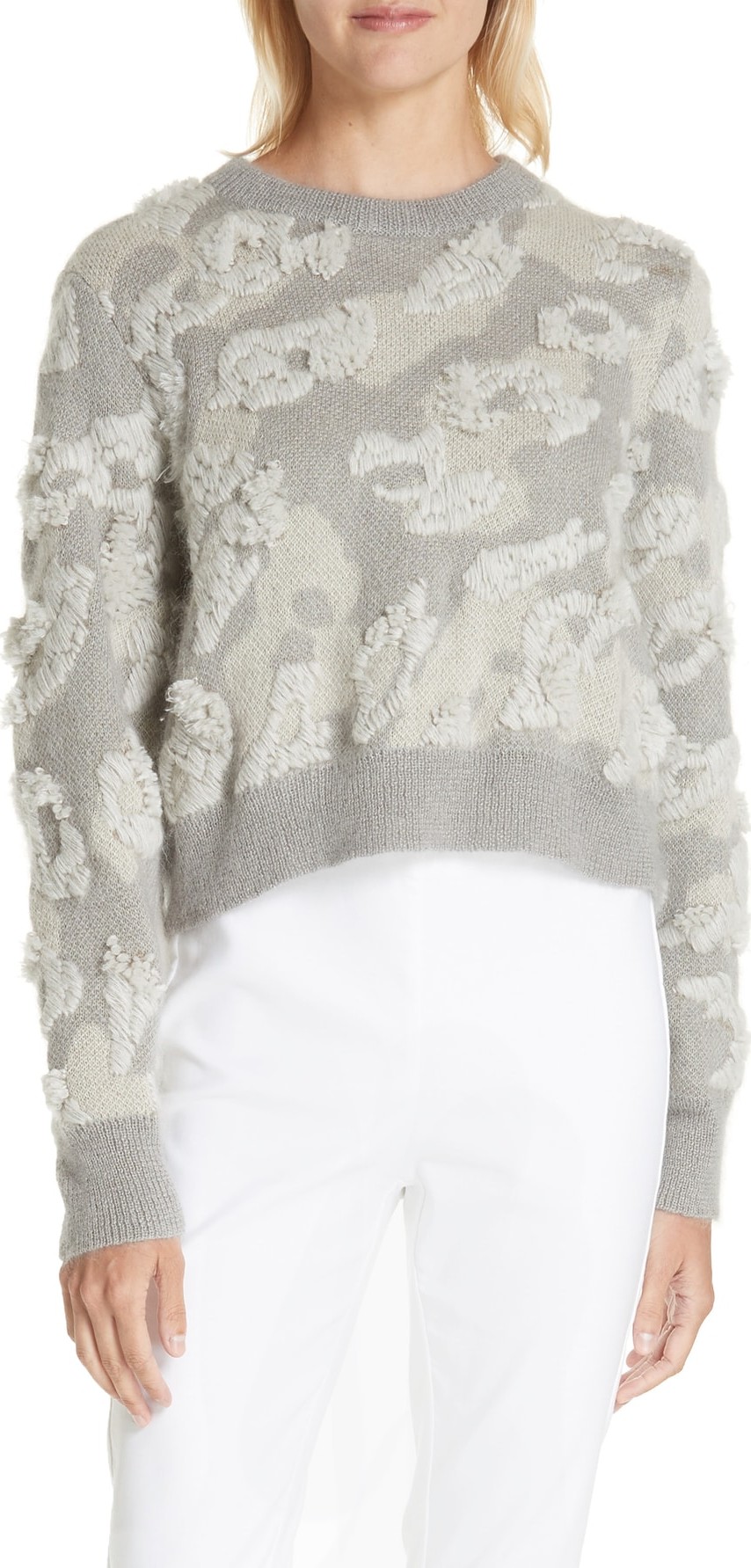 Rag & Bone Embroidered Leopard Spot Sweater