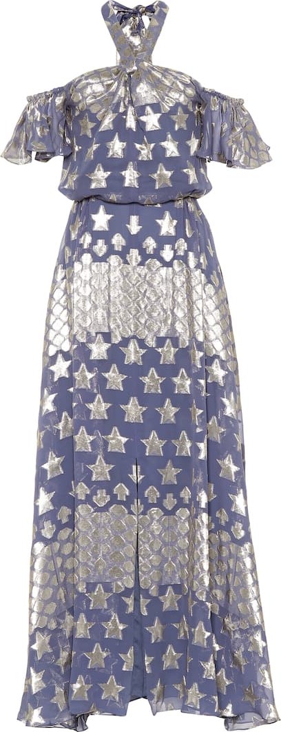 Temperley London Hetty silk-blend midi dress