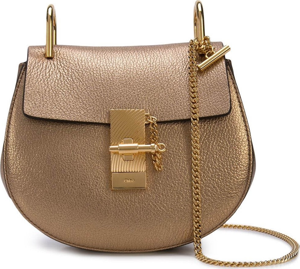 Chloe bronze Drew shoulder bag