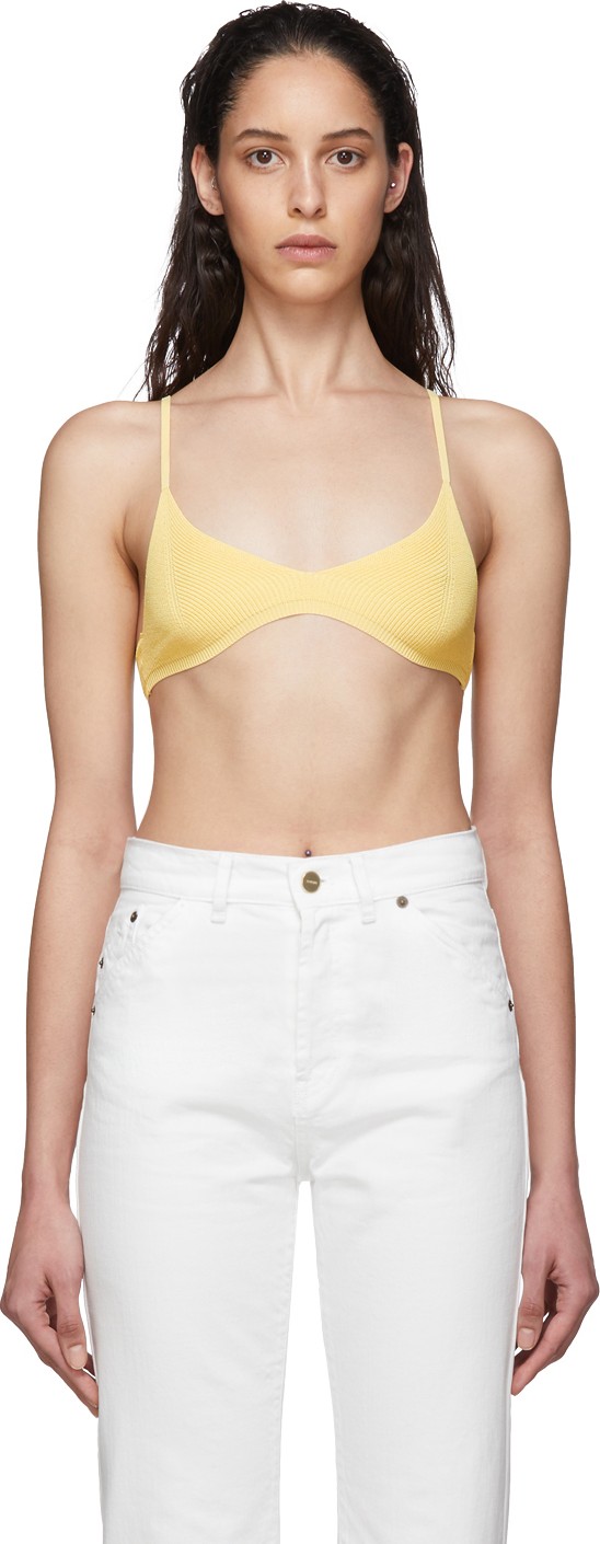 Jacquemus Yellow 'Le Bandeau Valensole' Bra
