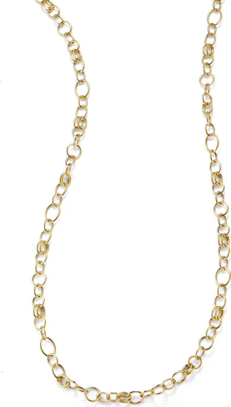 IPPOLITA Glamazon 18k Gold Classic Link Long Chain Necklace, 33"L