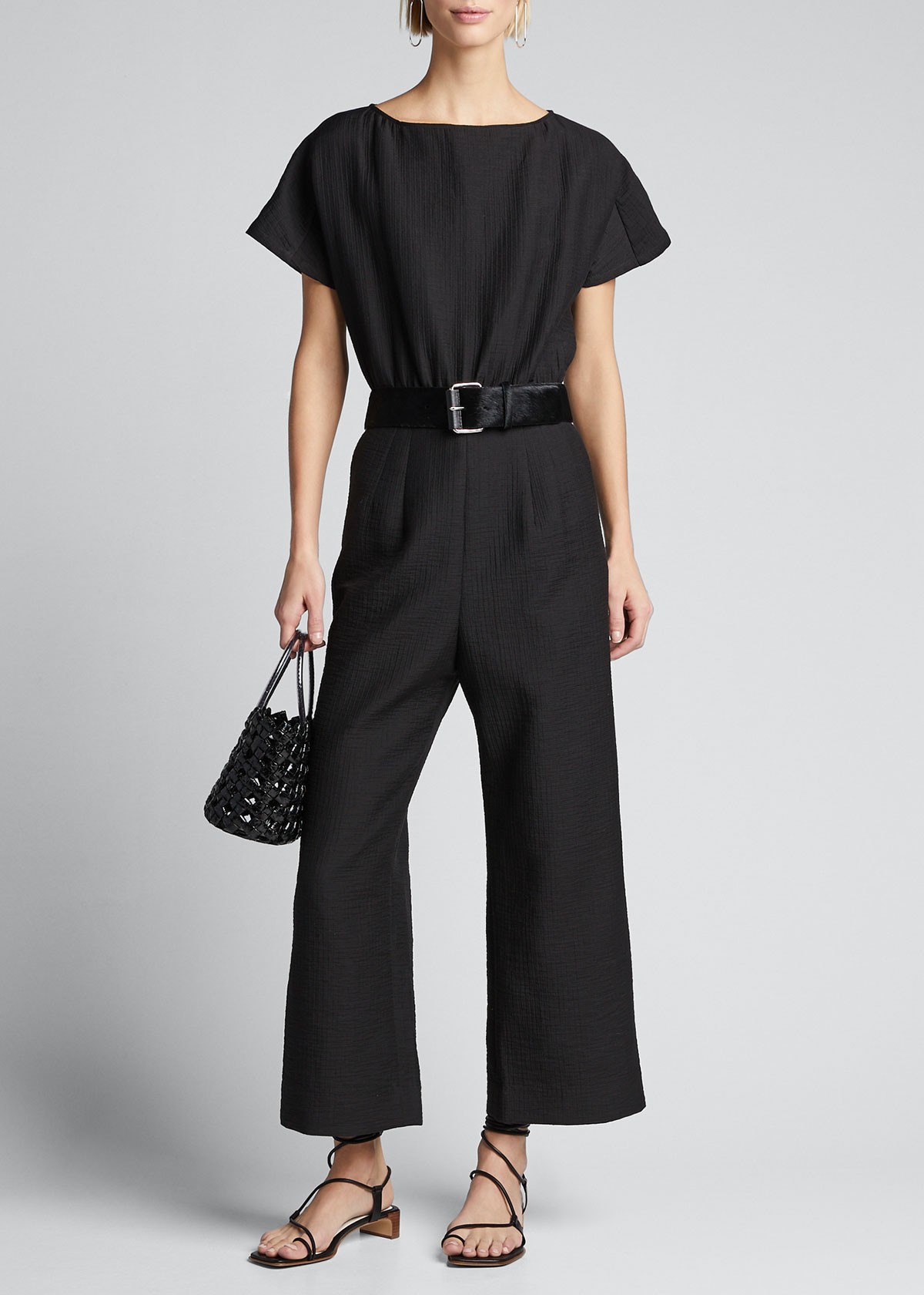 Rachel Comey Benedict Short-Sleeve Jumpsuit