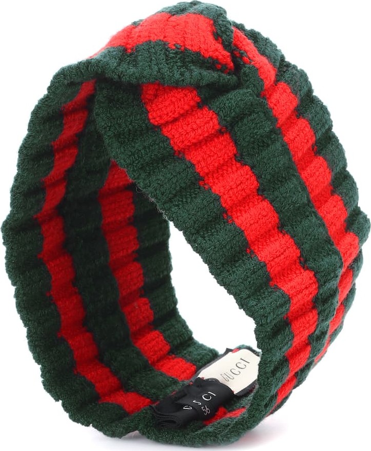 Gucci Striped wool-blend headband