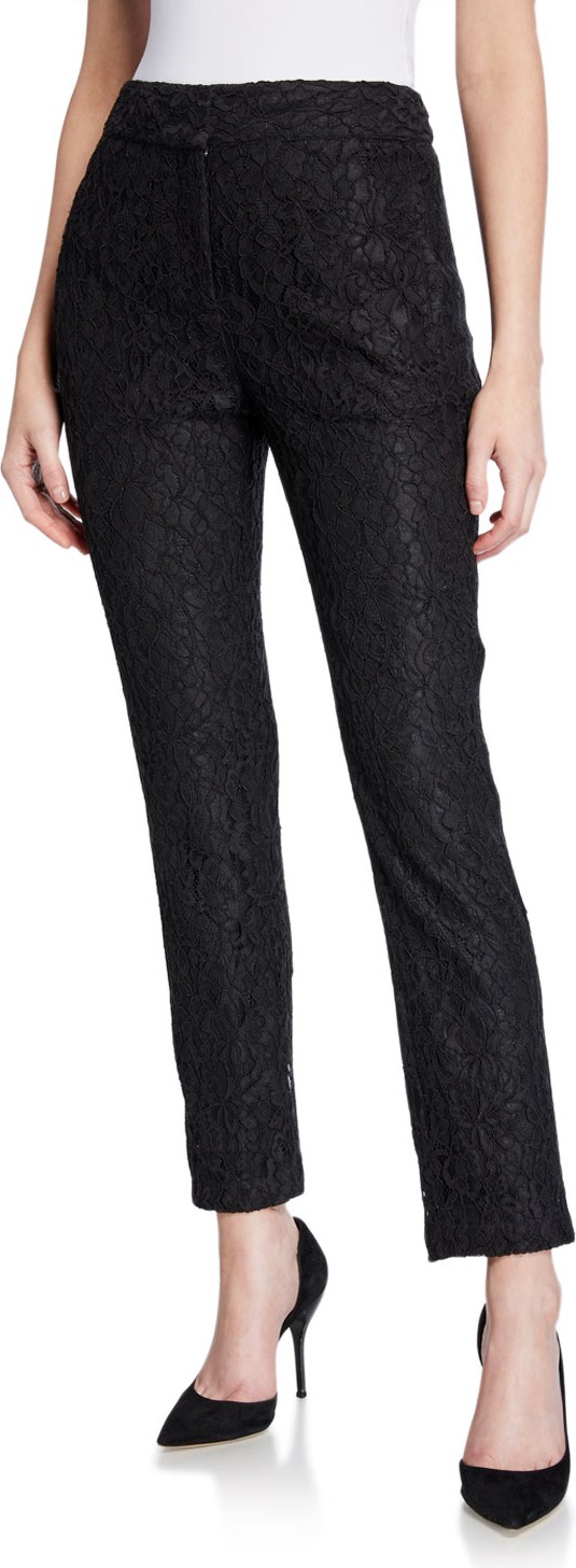 Veronica Beard Gemini Lace Ankle Pants
