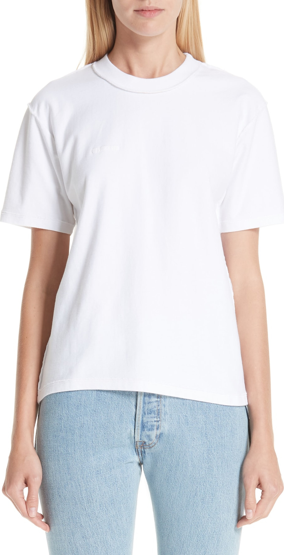 Vetements Fitted Inside-Out Tee