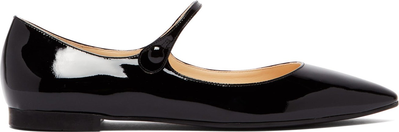 Prada Patent-leather Mary-Jane flats