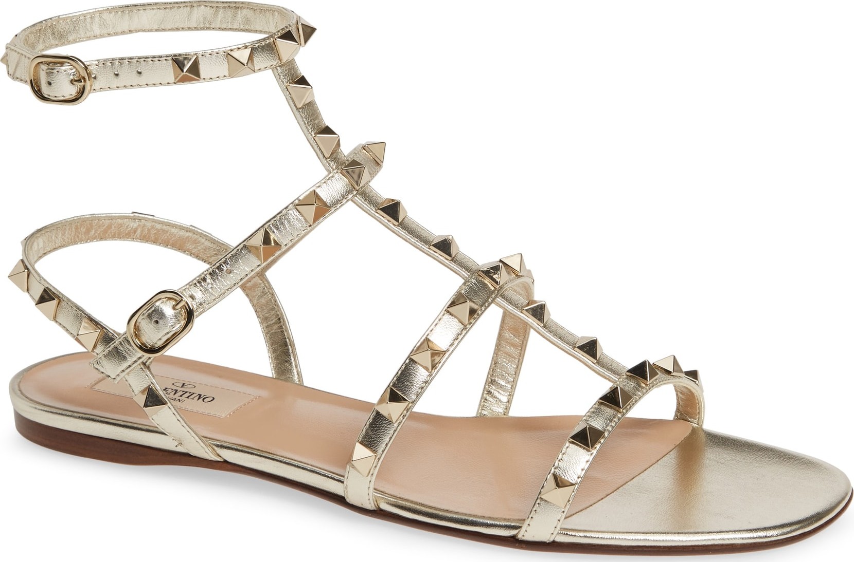 Valentino Rockstud Gladiator Sandal