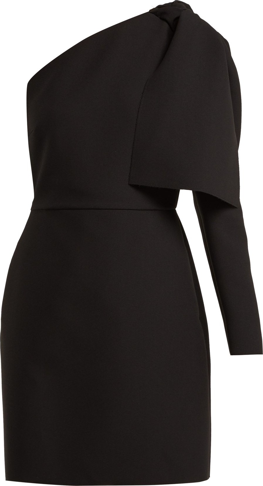 MSGM One-shoulder crepe mini dress