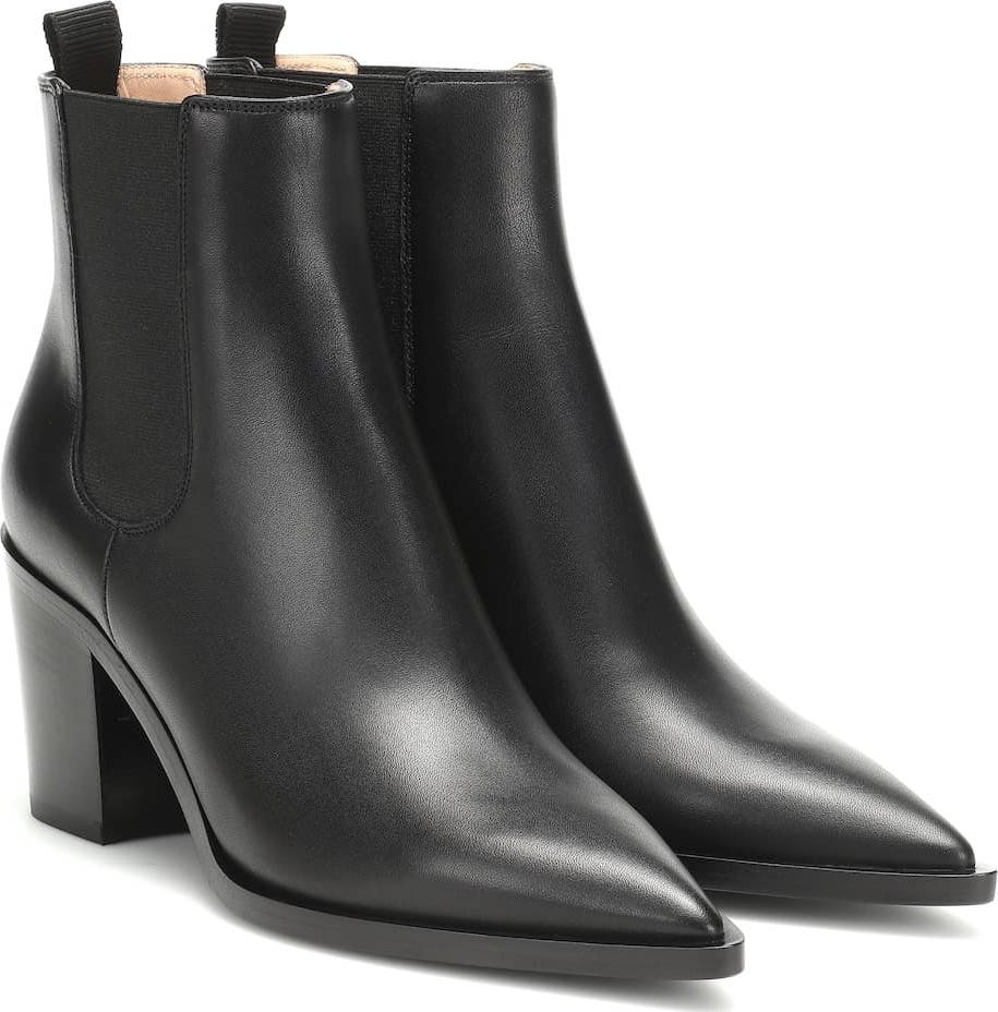 Gianvito Rossi Romney 70 leather ankle boots