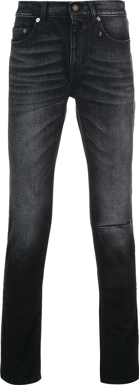 Saint Laurent slim-fit knee hole jeans