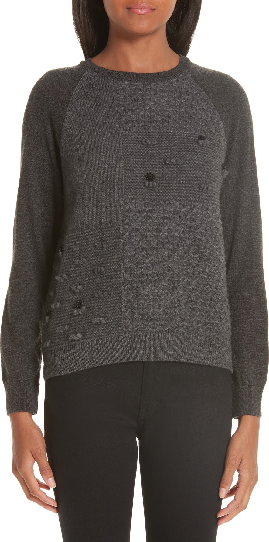 Simone Rocha Patchwork Wool & Cashmere Sweater