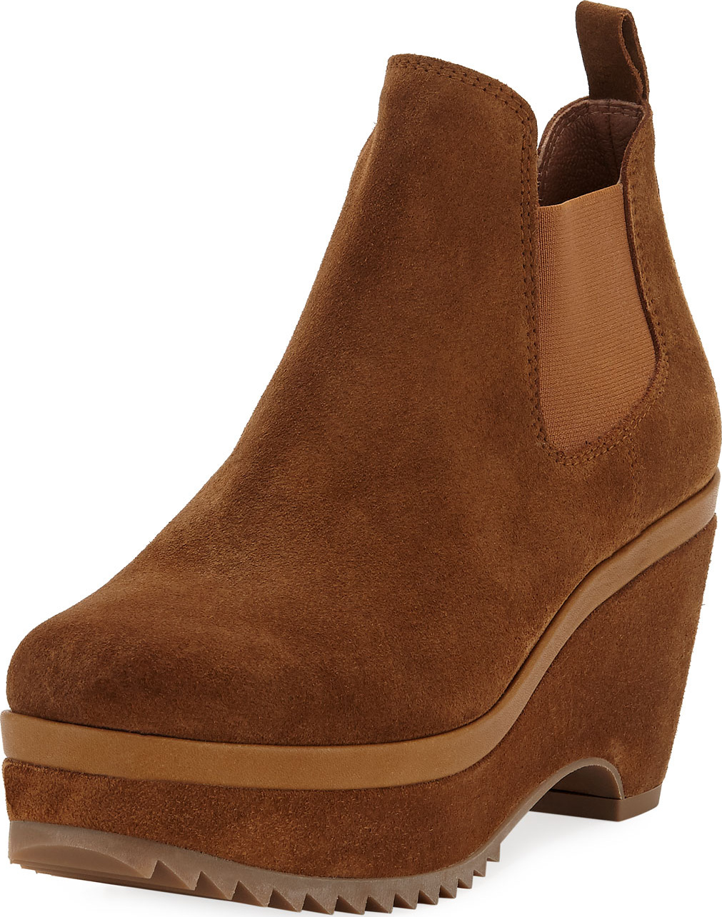 Pedro Garcia Faustine Suede Wedge Booties