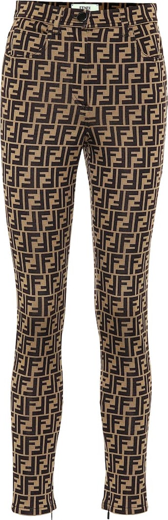 Fendi Cotton-blend jersey pants