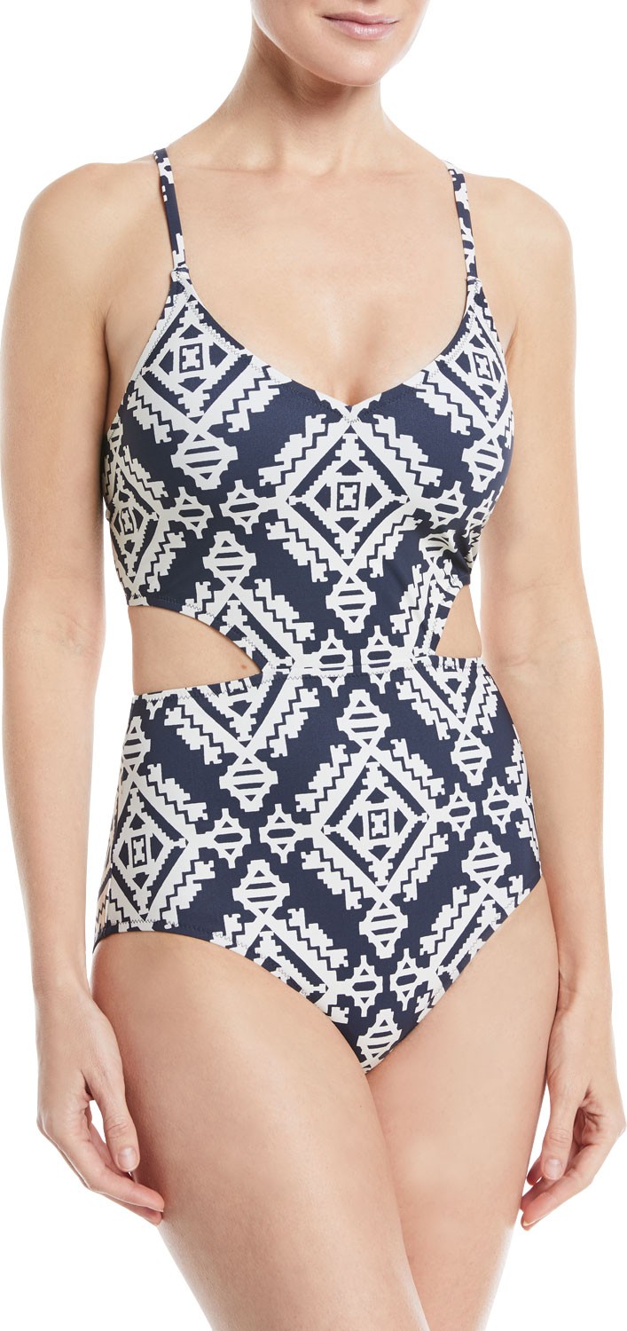 Tory Burch Cutout One-Piece Swimsuit