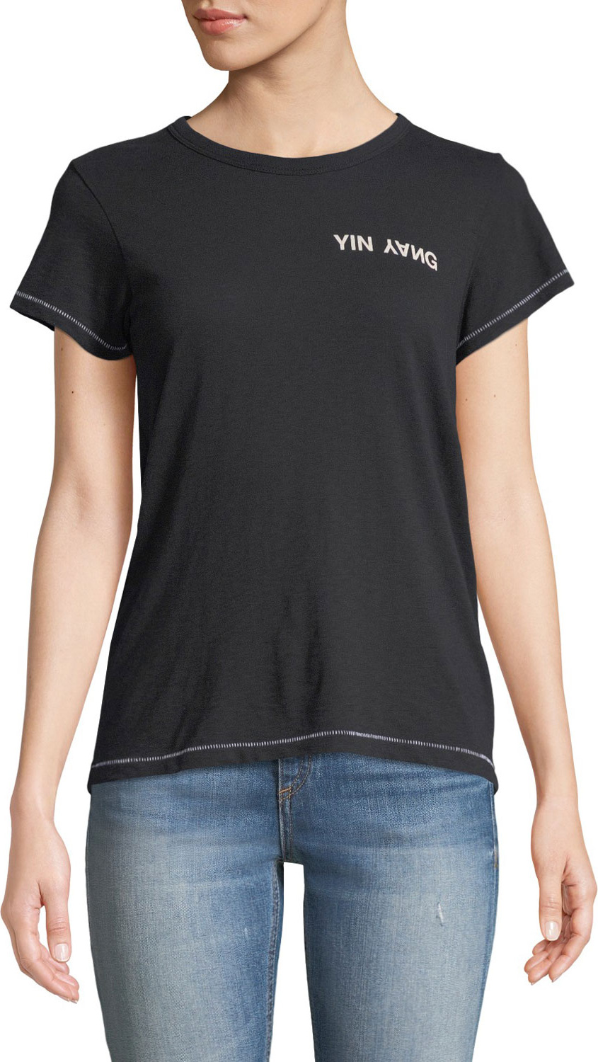 Rag & Bone Yin Yang Short-Sleeve Graphic Tee