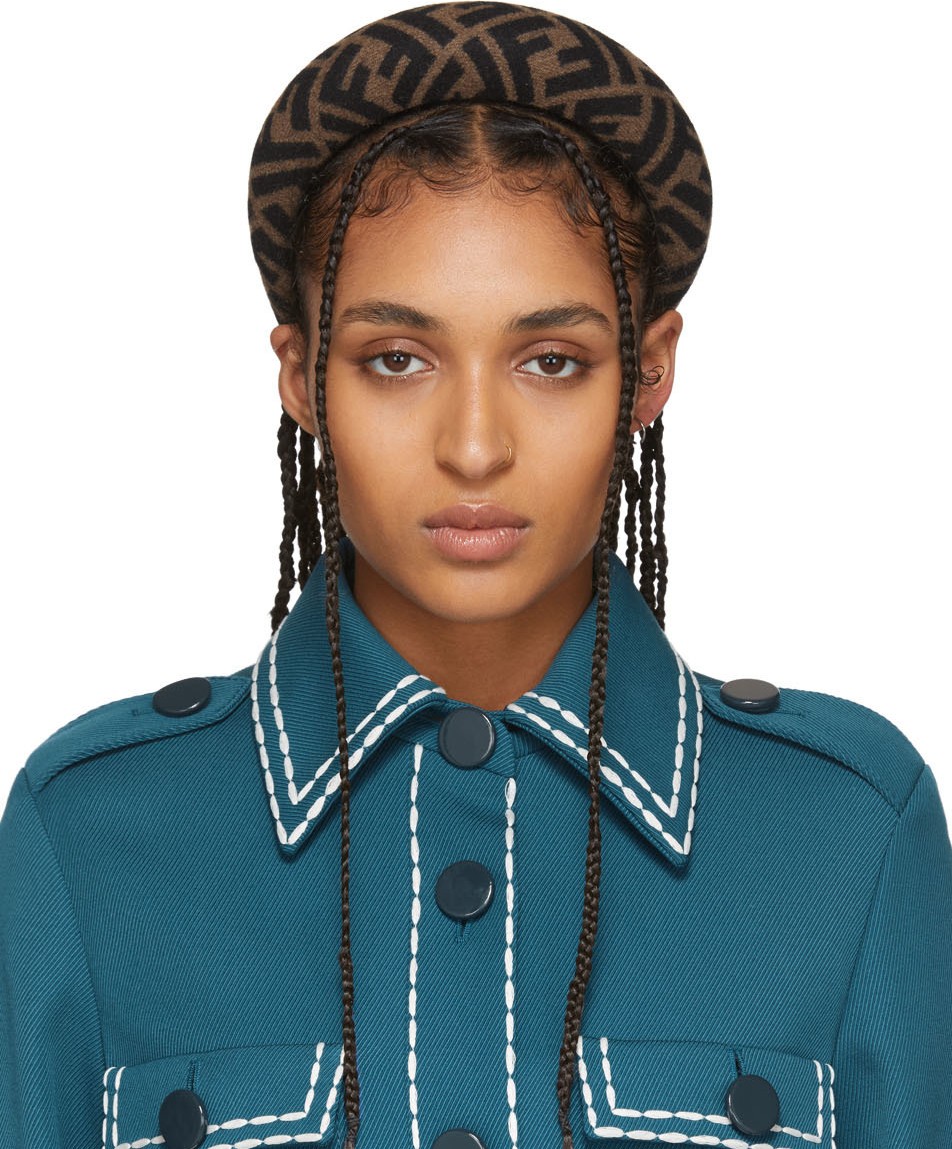 Fendi Brown & Black 'Forever Fendi' Headband