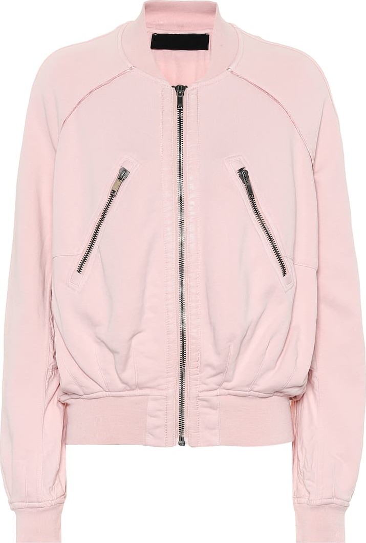 Haider Ackermann Cotton jersey bomber jacket