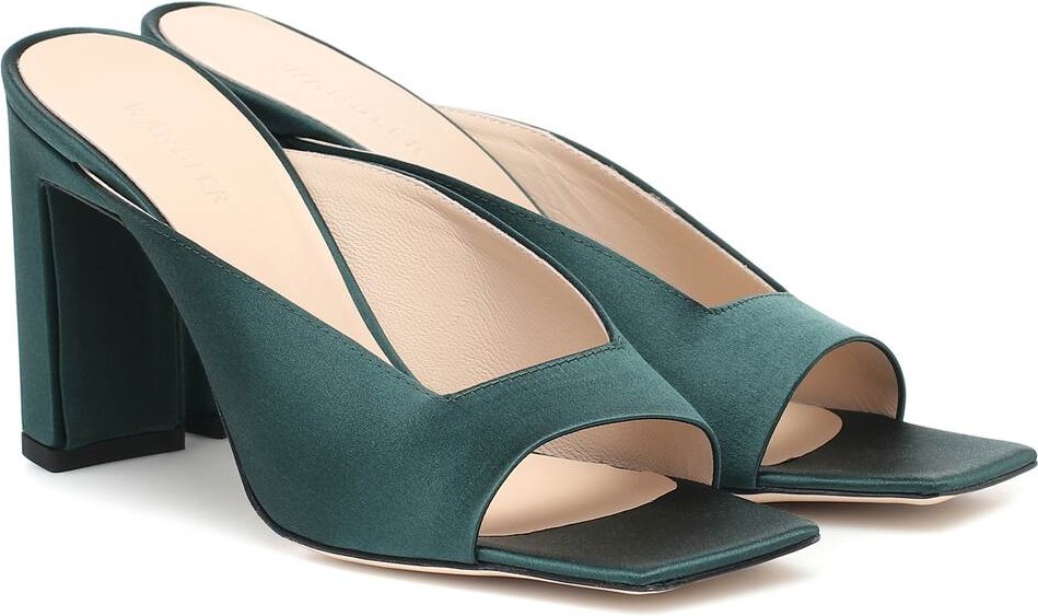 Wandler Isa satin sandals