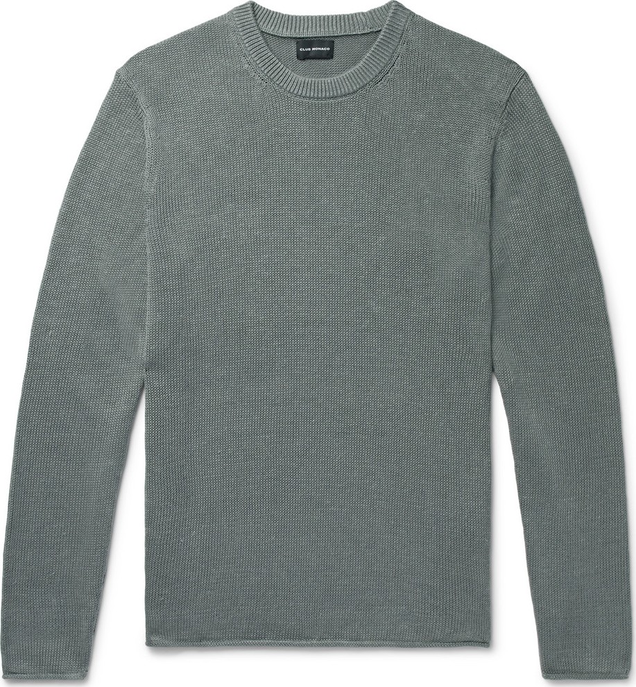 Club Monaco Cotton and Linen-Blend Sweater