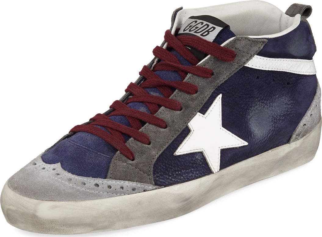 Golden Goose Deluxe Brand Superstar Leather Mid-Top Sneakers