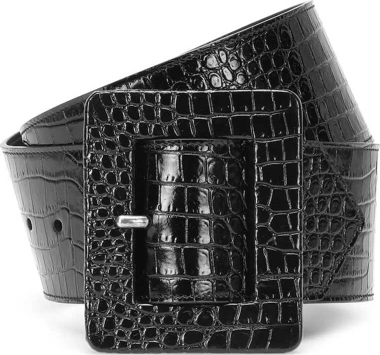 Saint Laurent Embossed leather belt