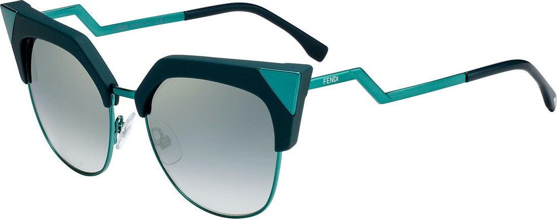 Fendi Iridia Mirrored Cat-Eye Sunglasses