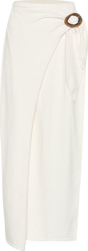 Nanushka Sasha terry cloth wrap skirt