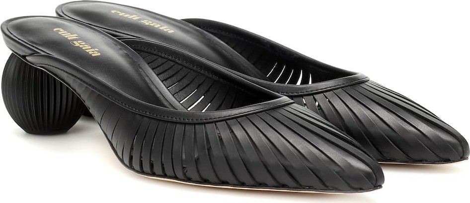 Cult Gaia Alia leather mules