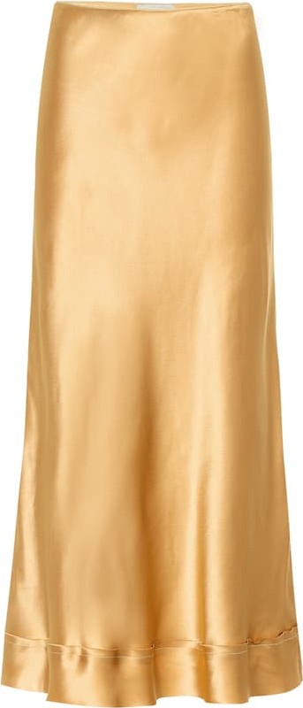 Lee Mathews Stella satin slip skirt