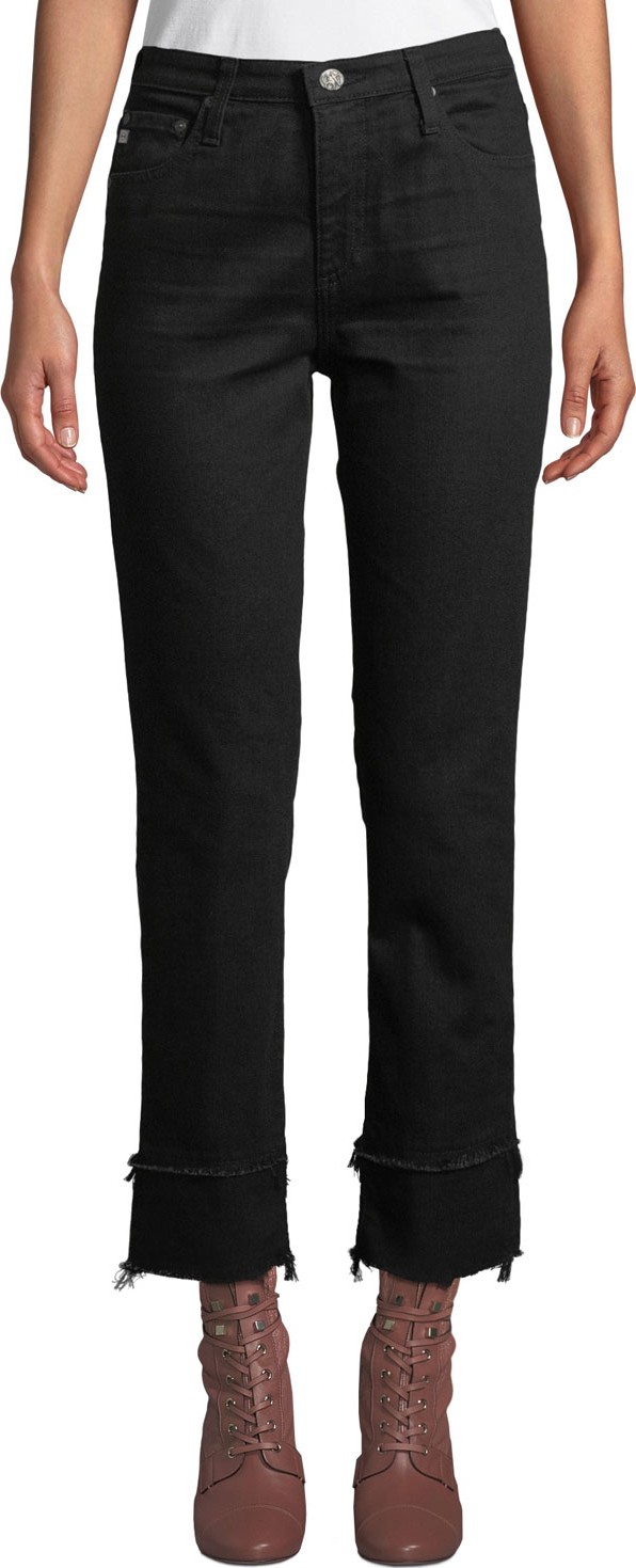AG Jeans The Isabelle High-Rise Straight Crop Jeans
