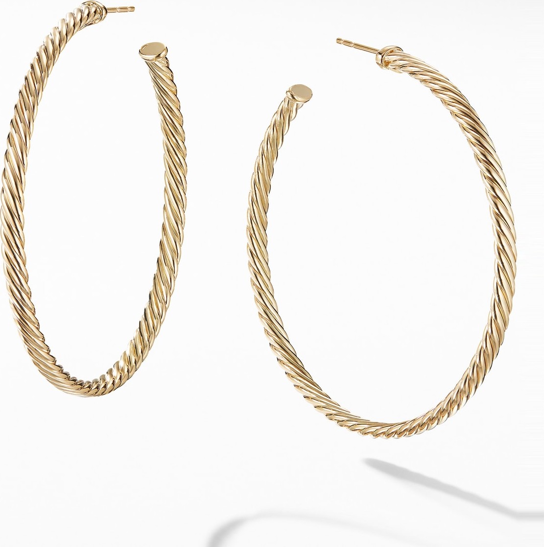 David Yurman Cable Spiral Hoop Earrings