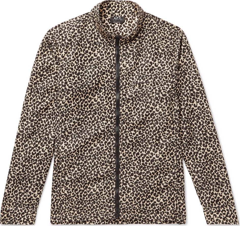 A.P.C. Leopard-Print Shell Jacket