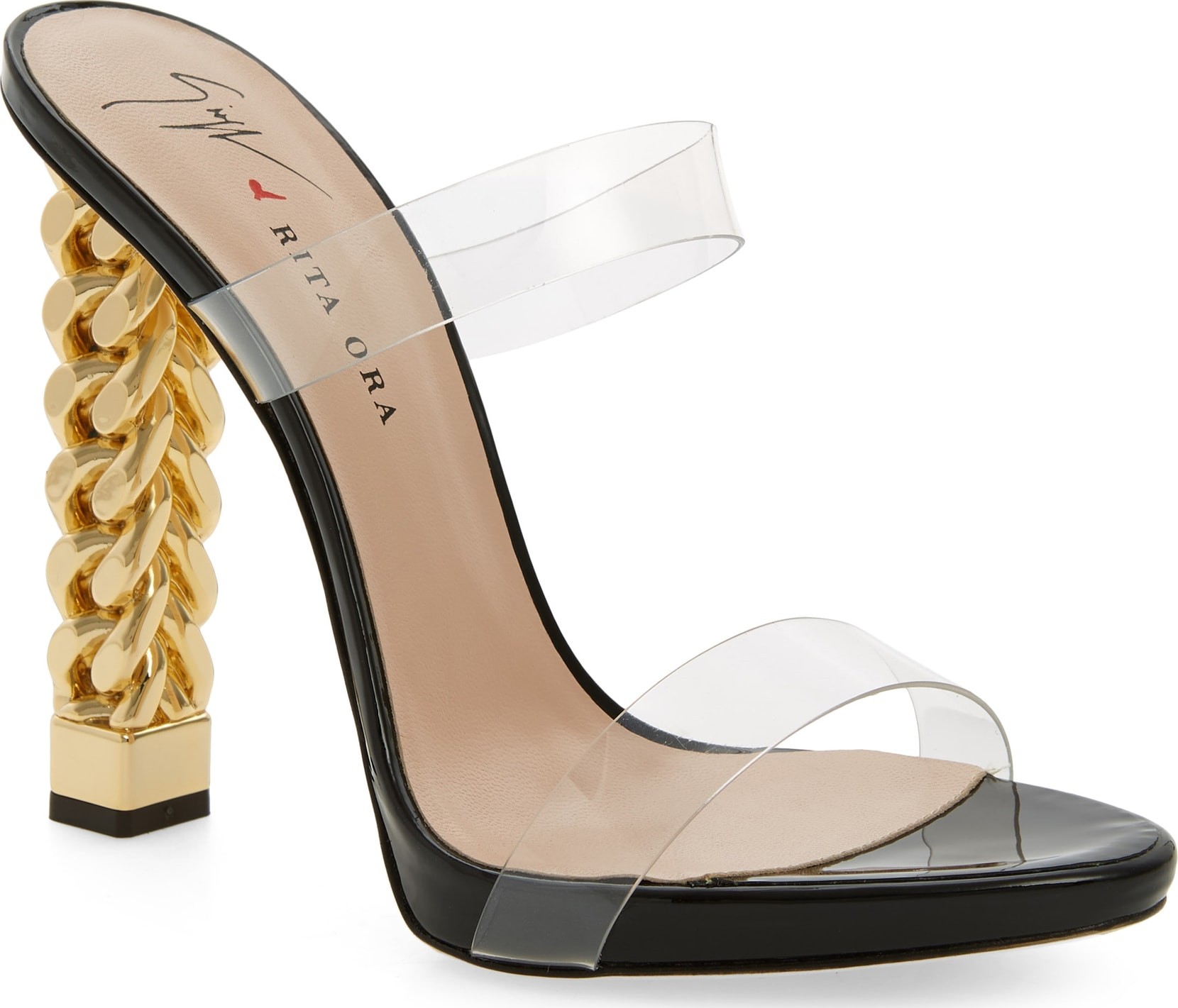 Giuseppe Zanotti x Rita Ora Transparent Strap Sandal